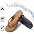 thumbnail image 5 of Aerothotic Solace Beach Sandals For Woman – Comfort Women's Flip-Flops Lightweight Thong Slippers Quick Dry Girls Flip Flops - Indoor Outdoor Non Slip Yoga Mat Footbed Footwear Ladies Sandals, 5 of 7