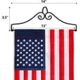 thumbnail image 4 of Anley Wrought Iron Garden Flag Hanger - Garden Banner Holder Detached to Use - Rust Resistant & Black Matte Coating, 4 of 7