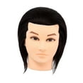 thumbnail image 4 of Vaveren Hair Mannequin Head Portable Doll Head for Braiding Hairdresser Hair Styling A Type Black, 4 of 8