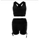 thumbnail image 3 of Gibobby Ropa Deportiva Mujer Trajes de entrenamiento para mujeres Conjuntos de mallas de yoga de cintura alta con sujetador deportivo sin costuras de 2 piezas(Negro, XL), 3 of 5