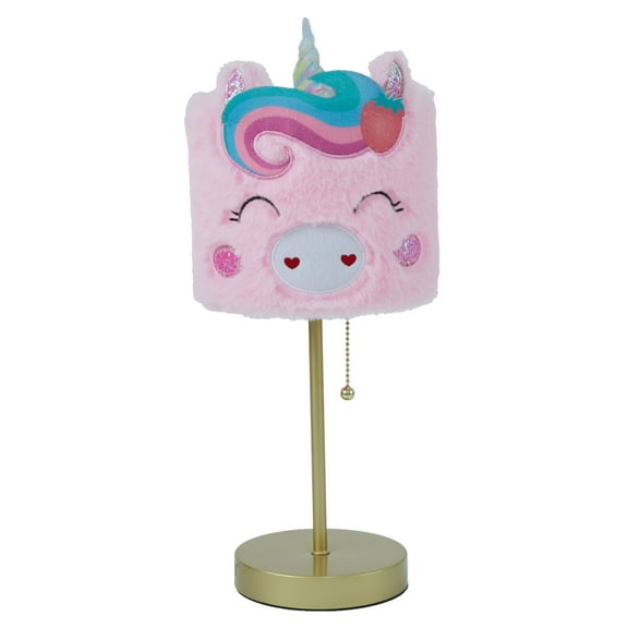 American Kids 15" Unicorn Stick Lamp with Plush Shade
