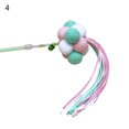 thumbnail image 2 of Flmtop Manual Cat Stick Interactive Pompom Tassel Teasing Wand Kitten Toy Pet Supply #4, 2 of 9
