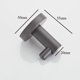 thumbnail image 5 of Ganchos for toallas, abrigo de latón gris oscuro, gancho for ropa, gancho de pared moderno for baño, cocina, garaje, Hotel, montado en la pared, 5 of 6
