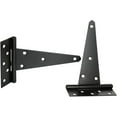 thumbnail image 1 of T-Hinges 8" - 2 Pack - Powder Coated Black - Screws Included - DHH8, 1 of 4