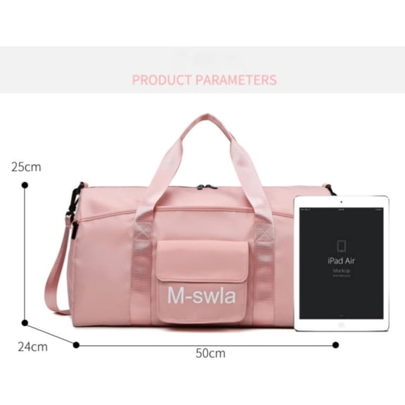 Sport Gym Bag Travel Bag with Long Strap and Shoe Compartment,Dry Wet Separeted Weekend Bag Lightweight Overnight Bag Holdall Bags for Women,Men, Weekender, Travel