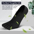 thumbnail image 5 of Mens Toe Socks No Show Athletic Running Five Finger Socks Invisible Low Cut, 5 of 7