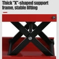 thumbnail image 4 of Oumurs Motorcycle Scissor Jack Lift 1100 LBS ATV Motorcycle Dirt Bikes Scooter Red Mini Crank Stand, 4 of 10