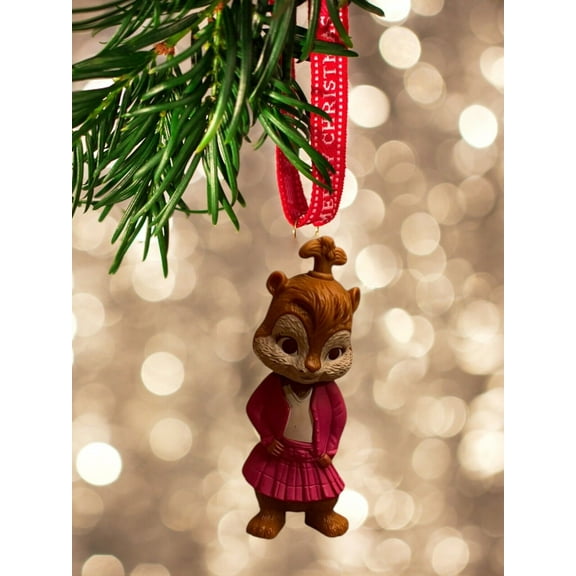 Ornament Alvin Chipmunks Brittany Pink 3” Figure Figurine Dangler Charm Gift