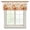 Orange, variant on Fall Sheer Curtains Valances for Windows Harvest Pumpkins Thanksgiving Autumn Leaf on Burlap Chiffon Kitchen Valances for Cafe, Voile Window Treatments Curtains for Living Room Bedroom, 54"x18"