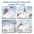 thumbnail image 3 of Convertidor de voltaje Mapambo 220V a 110V para secador de pelo con USB, 3 of 6