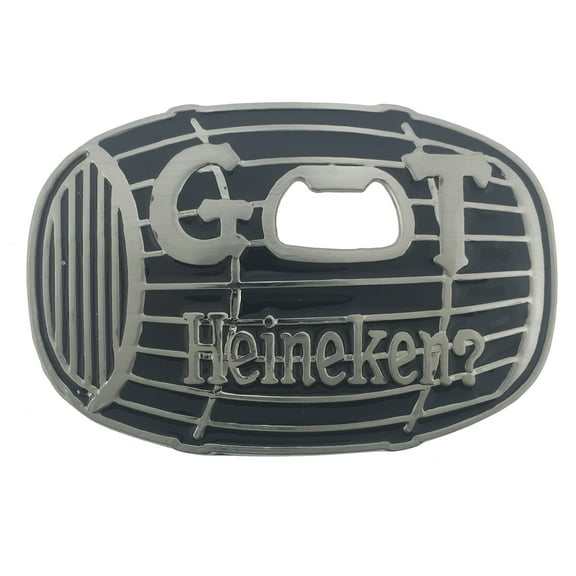 heineken beer belt buckle with bottle opener bar humor joke costume unisex