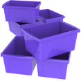 thumbnail image 1 of STOREX Bac de Rangement pour Salle de Classe 5,5 Gallons (21L), Violet (Lot de 6), 1 of 3