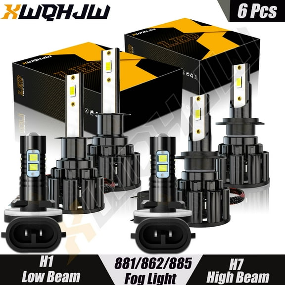 For Kia Sorento 2005-2006 Headlights H1 H7 High/Low Beam  881 Fog light Bulbs