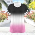 thumbnail image 6 of Sports Shirts for Women Dqueduo Women's Oversized-neck Short Sleeved Solid Summer Base Shirt Sports T-shirt White XL, 6 of 8