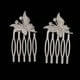 thumbnail image 5 of 2 Unids Rhinestone Elegante de Nupcial Del cabellero Del de Del cabellero de La Joyería Del Partido Del Headwear Plata Macarena peine del rhinestone de las mujeres, 5 of 8