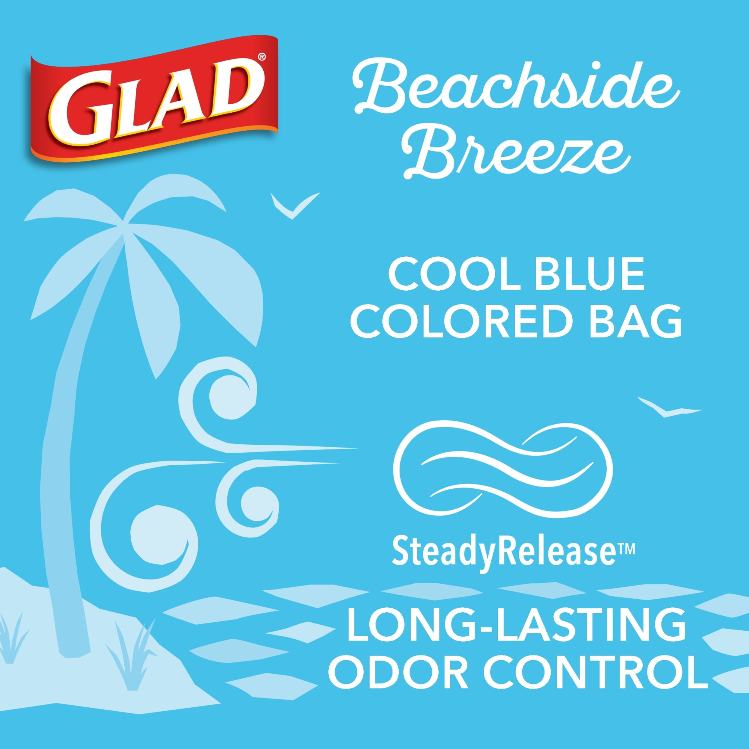  Glad OdorShield Small Drawstring Trash Bags, 4 Gallon Trash  Bag, Febreze Cherry Blossom, 80 Count (Package May Vary) : Health &  Household