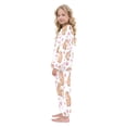 thumbnail image 4 of Fluffy Pajamas Set Fuzzy Winter Warm Pj Sets Pullover Tops and Long Pants Capybaras and Heart X-Large, 4 of 8