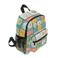 thumbnail image 2 of FORMRS School Backpack with Front Zippered Pocket 12" Elementary Student Travel Daypack, Daisy Mosaic, 2 of 6