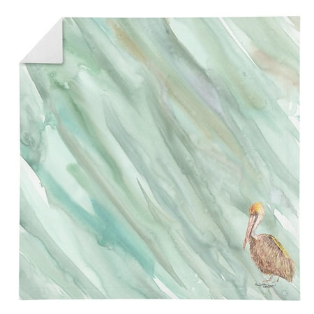 

Brown Pelican on Sage Green Napkin
