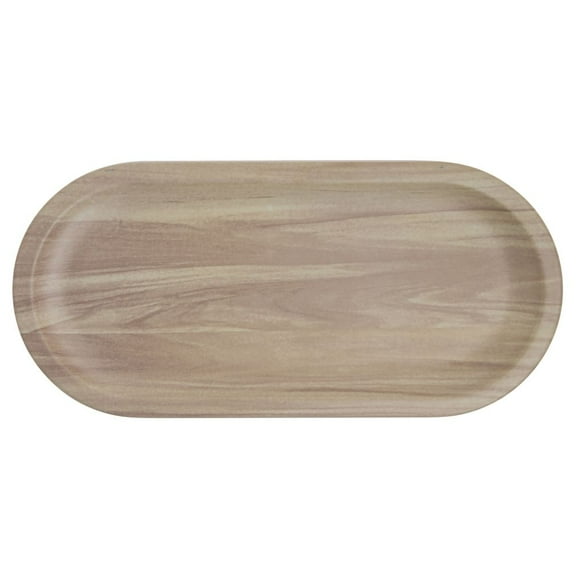 HUBERT® Oval Platter with Butcher Block Finish -12 1/2" L x 5 7/8" W