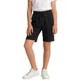 thumbnail image 2 of Atogsazn Kids Boys Summer Short Jeans Chlidrens Casual Wide Leg Drawstring Denim Shorts with Pocket Pants Black 9-10 Years Fashion, 2 of 7