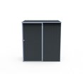 thumbnail image 1 of Build-Well 7022891 6 x 3 ft. Metal Vertical Modern Storage Shed without Floor Kit, Black, 1 of 1