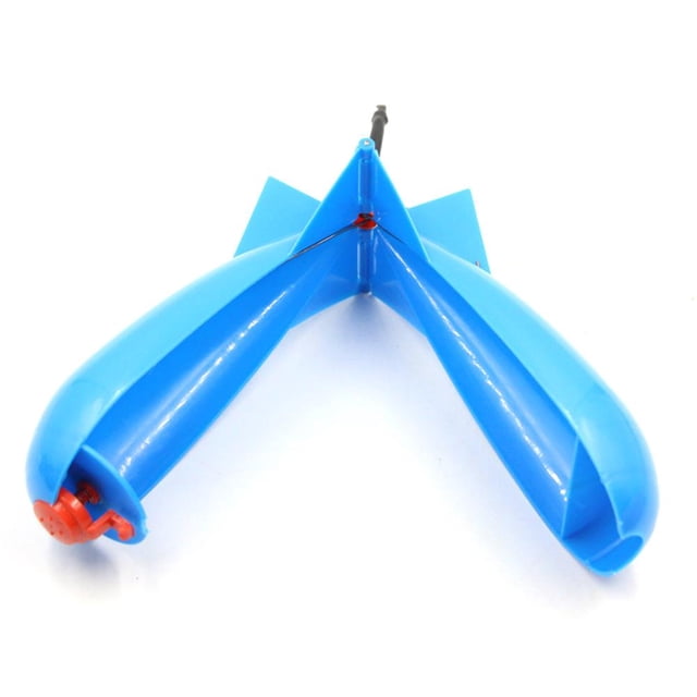 Alimentador de cohetes de pesca de carpa, 3 tamaños de bomba, señuelos, cebos, soporte para hacer aparejos (azul S)