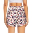 thumbnail image 2 of Lsque Skull Guitar record lips Printed Women's Running Shorts with Liner Pockets,Elastic Quick Dry Workout Athletic Gym Yoga Shorts,Womens High Waist Shorts-Medium, 2 of 9