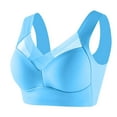 thumbnail image 2 of Sriper Women's Underwear and Bras Sexy,Cute Sports Bras Push Up,38Dd Bralette Push Up with Back ,Solid Color Daily Bra Underwear No Rims Sujetadores Para Mujer Levanta Busto,Blue 6X, 2 of 3