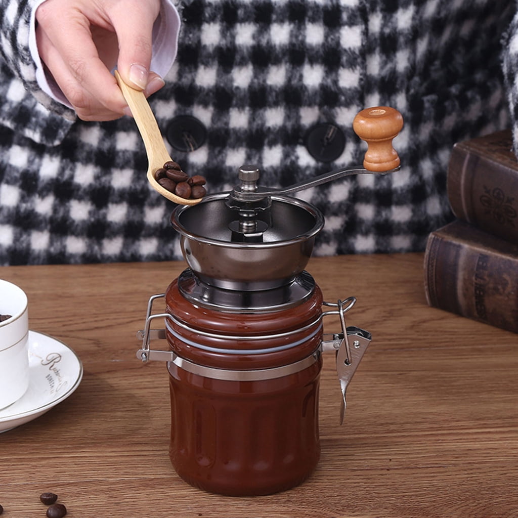 Portable Vintage Coffee Grinder Unique Manual Coffee Mill for Travels & Camping