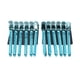 thumbnail image 1 of Clip de pico de pato de peluquería profesional, 12 Uds., Clip de pico de pato de estilo portátil para cabello grueso, color azul, 1 of 5