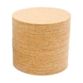thumbnail image 1 of Wosthever Paquete de 10 posavasos de corcho autoadhesivos redondos de madera para el hogar, Hotel, oficina, taza de agua, alfombrillas para Type6 NO6, 1 of 6
