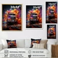 thumbnail image 4 of Designart "Furious Expressionist Monster Truck" Truck Canvas Art Print, 4 of 7