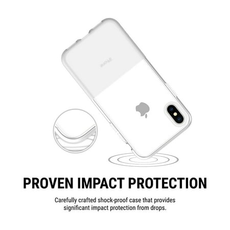 Incipio - NGP Flexible Shock Absorbent Case for Apple® iPhone® X and XS - Clear