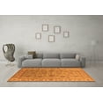 thumbnail image 3 of Ahgly Company Indoor Round Oriental Orange Industrial Area Rugs, 6' Round, 3 of 4