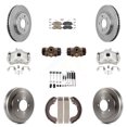 thumbnail image 1 of Transit Auto Front Rear Disc Brake Caliper Rotors Drums Ceramic Pads Shoes Wheel Cylinders and Hardware Kit (11Pc) for Car Dodge Caliber KC8-101720N, 1 of 2