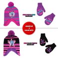 thumbnail image 3 of Disney Toddler Winter Hat, Kids Gloves or Toddlers Mittens, Vamparina Baby Beanie for Girl Ages 2-4, 3 of 6