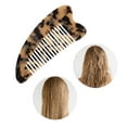 thumbnail image 5 of Unique Bargains 1 Pc Portable Anti-Static Hair Comb Light Brown Acetate Sheet, 5 of 5
