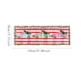 thumbnail image 3 of Dvkptbk 1 Pce Rideau Court Floral Multicolore Rideau de Cuisine Demi-Rideau Bordure Décoration de Petite Fenêtre de Noël Polyester Coton, 3 of 5