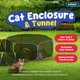 thumbnail image 2 of Parque infantil Cat Enclosure Pettzery portátil Catio con túnel, 2 of 7