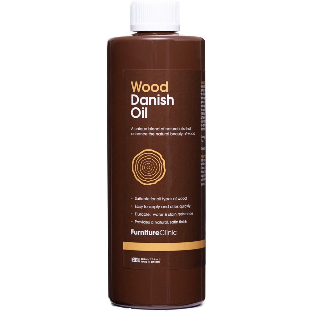 Danish Oil (500ml) Care for Interior & Exterior Wooden Furniture