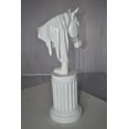 thumbnail image 5 of Modern Art of a White Horse Bust Statue Made of Resin Size: 10" x 5" x 19"H, 5 of 11
