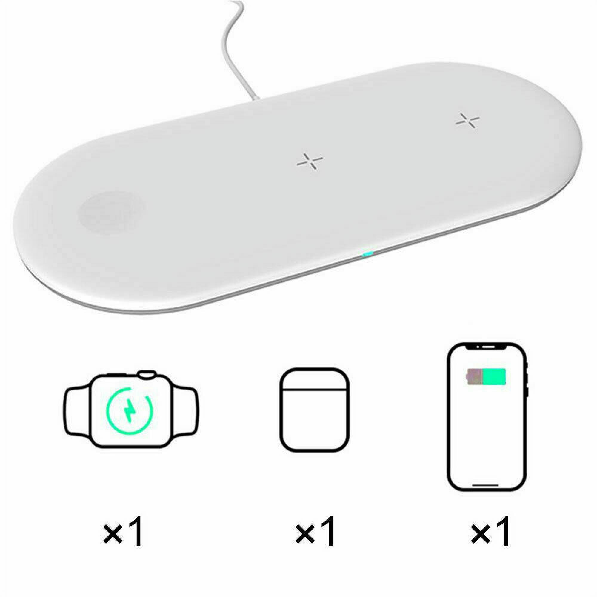 3 in1 Wireless Charger for Apple Watch Fast Charger Stand (White)