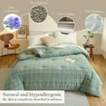 thumbnail image 4 of -Soft Washed Microfiber Duvet Insert - Great For Summer Spring Fall Enhanced Warmth For All Seasons - Lightweight Yet Insulating Comforter Core Today’S Deal #58, 4 of 6