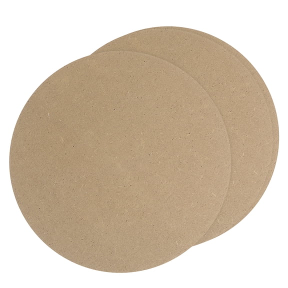 Uxcell Unfinished Wood Circles Disc Cutouts, 10" Wood Round Slices, 0.31" Thick 3 Pack