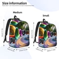 thumbnail image 2 of Yiaed Colorful Tire Tunnel Park Print Laptop Backpack Travel Canvas Backpack Vintage Aesthetic Backpack for School Knapsack Plain Backpack Backpack for School-Small, 2 of 5