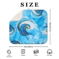 thumbnail image 4 of Blue Marble Gold Swirl Pattern Dish Drying Mat for Kitchen 1 Pack, Ultra Absorbent Microfiber Dishes Drainer Mats,16"x18", 4 of 6