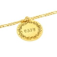 thumbnail image 4 of Custom Round Pendant Name Necklace Personalised Jewelry Gift for Men,Gold, 4 of 4