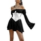 thumbnail image 1 of TRKIYQC 2022 nueva moda europea y americana temperamento falda de viaje de gasa de un hombro vestido Irregular Crosr TRKIYQC moderno, 1 of 7