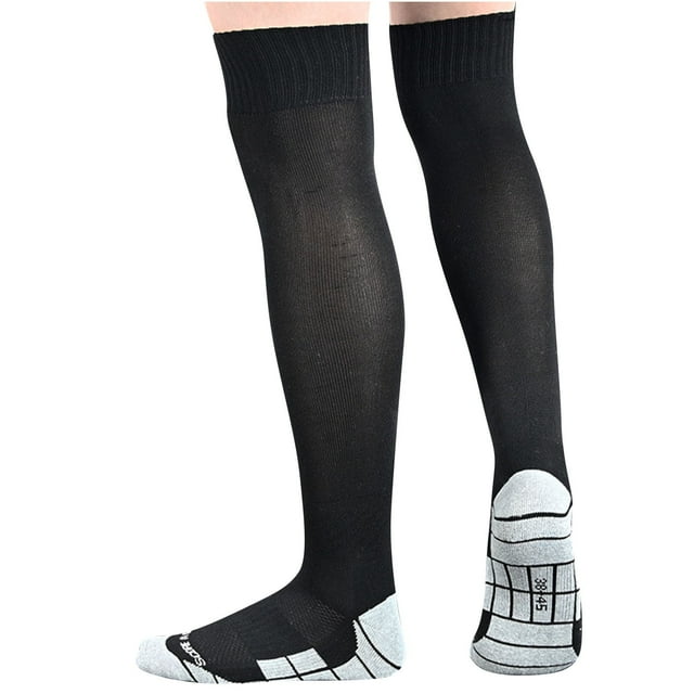 FAIWAD Kids Sport Stockings Casual Breathable Stretchy Compression Knee High Socks Athletic Footed Tights